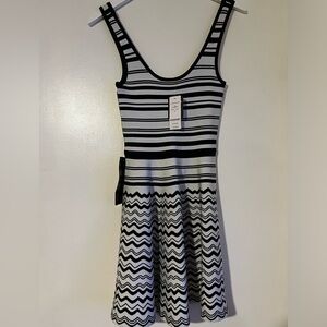 beautiful dress from the baby brand, white with black
